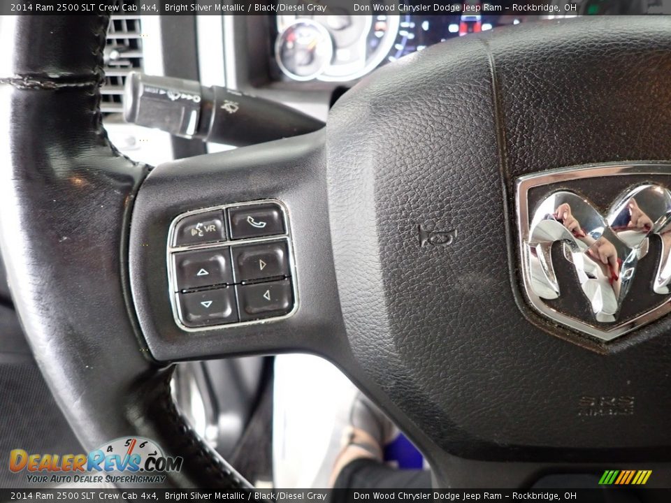 2014 Ram 2500 SLT Crew Cab 4x4 Bright Silver Metallic / Black/Diesel Gray Photo #21