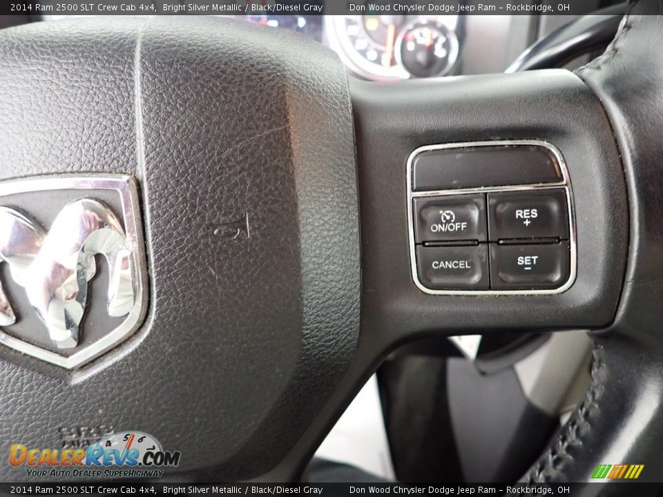 2014 Ram 2500 SLT Crew Cab 4x4 Bright Silver Metallic / Black/Diesel Gray Photo #22