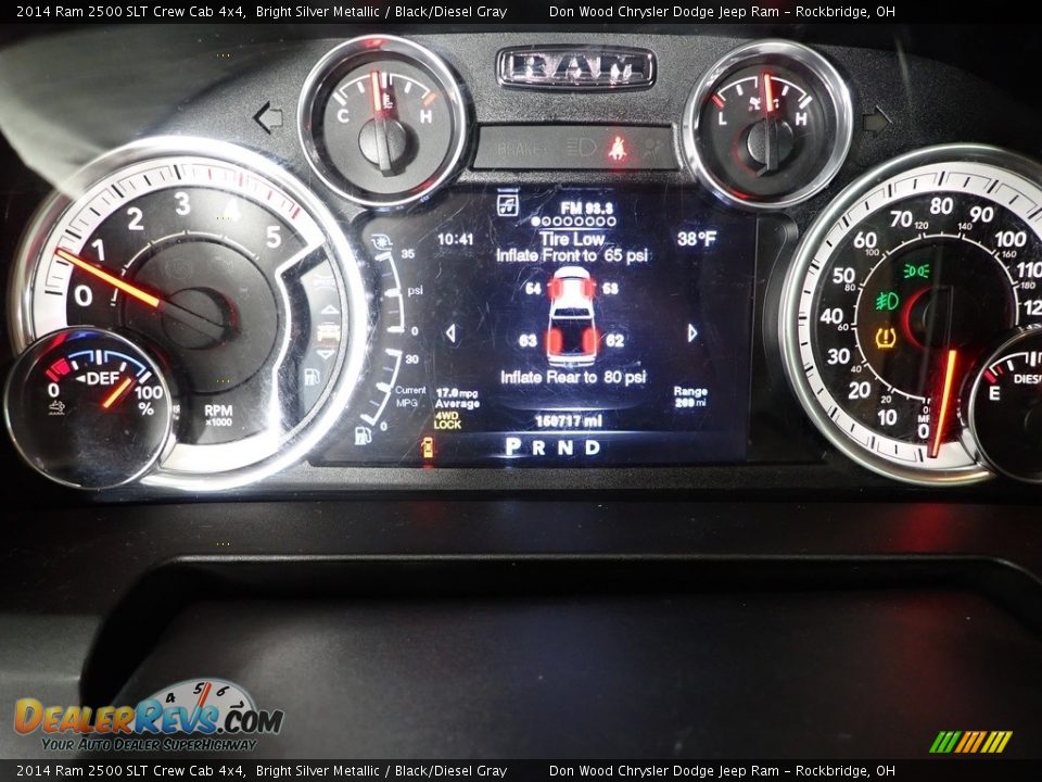 2014 Ram 2500 SLT Crew Cab 4x4 Bright Silver Metallic / Black/Diesel Gray Photo #23