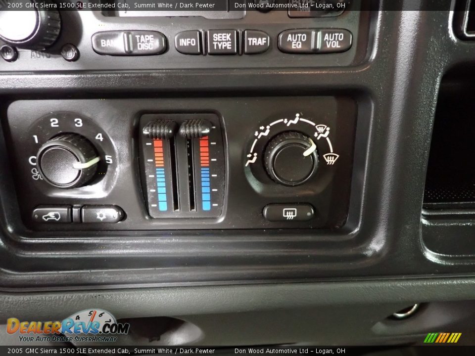 2005 GMC Sierra 1500 SLE Extended Cab Summit White / Dark Pewter Photo #22