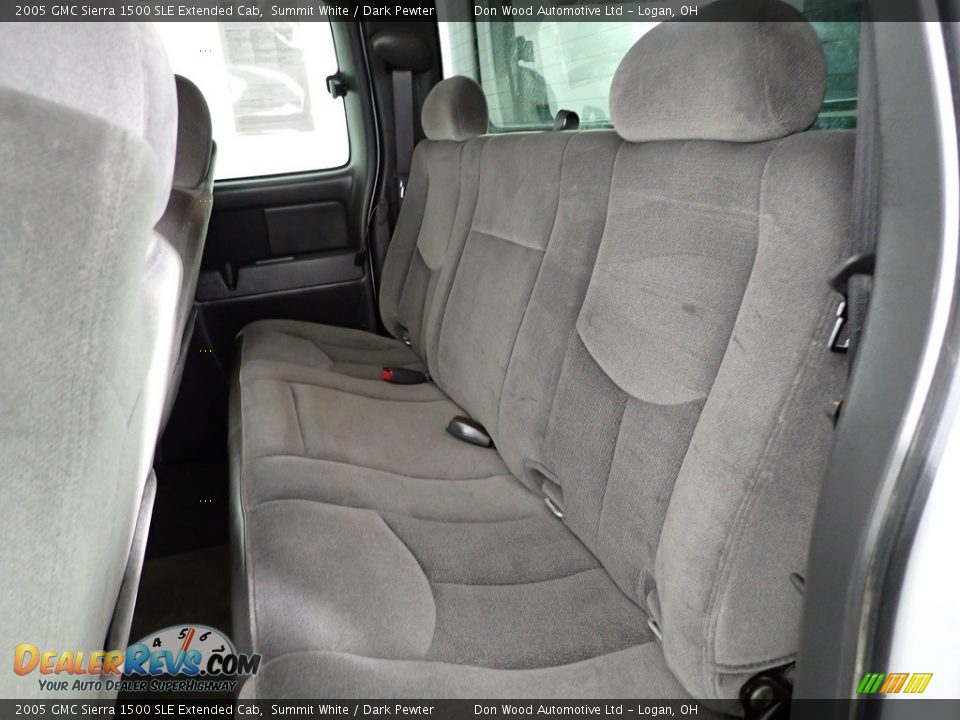 2005 GMC Sierra 1500 SLE Extended Cab Summit White / Dark Pewter Photo #27