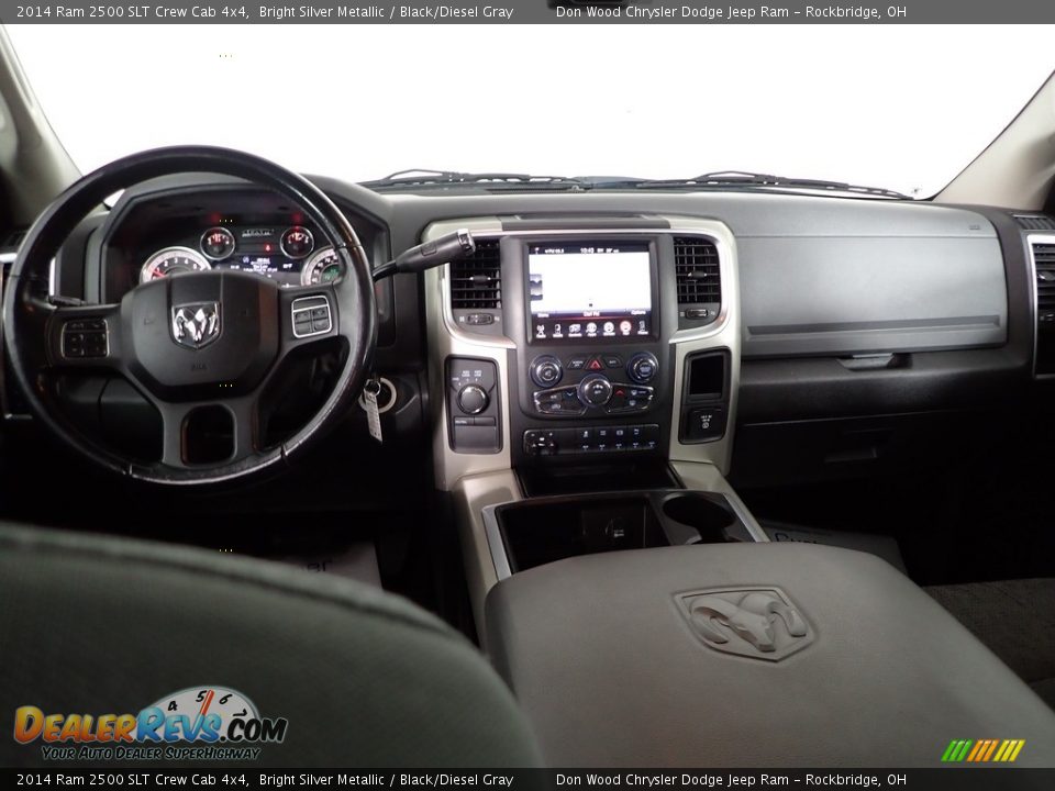 2014 Ram 2500 SLT Crew Cab 4x4 Bright Silver Metallic / Black/Diesel Gray Photo #29