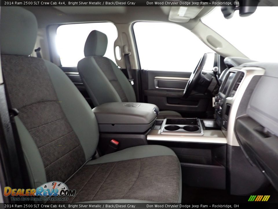 2014 Ram 2500 SLT Crew Cab 4x4 Bright Silver Metallic / Black/Diesel Gray Photo #31