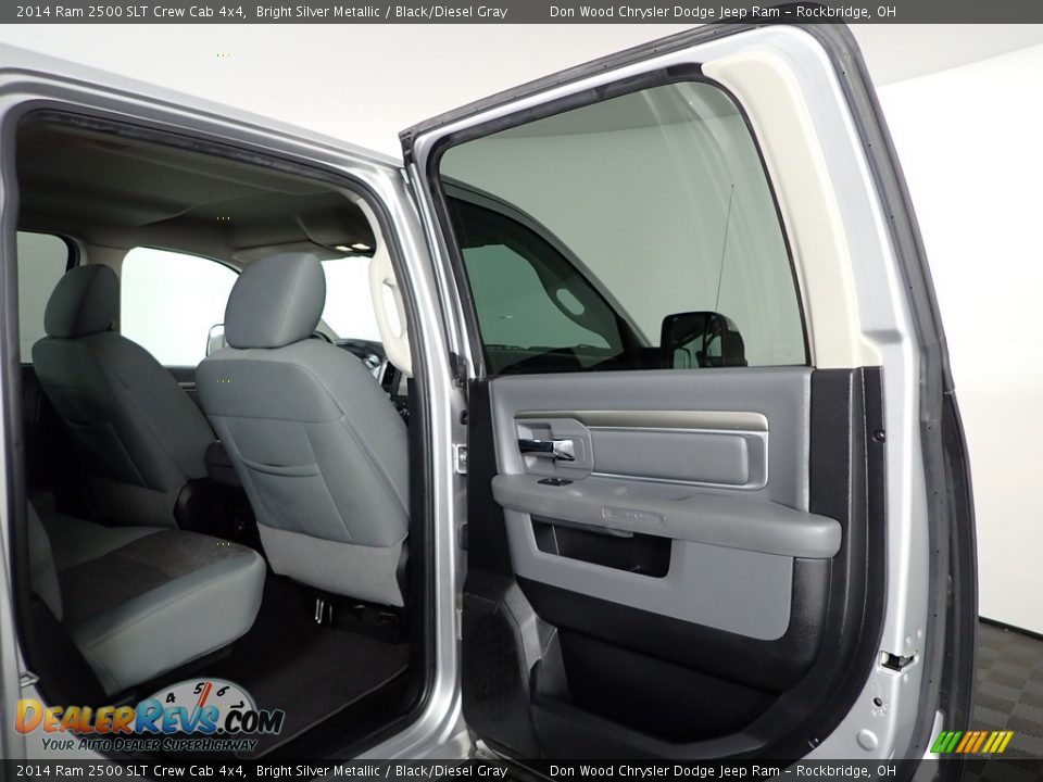 2014 Ram 2500 SLT Crew Cab 4x4 Bright Silver Metallic / Black/Diesel Gray Photo #33