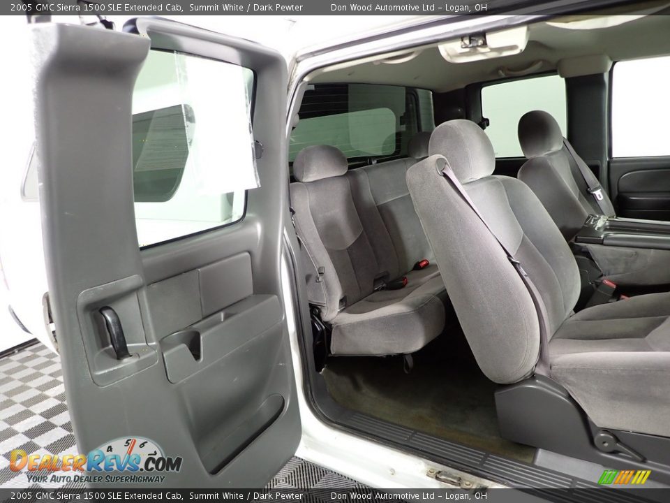 2005 GMC Sierra 1500 SLE Extended Cab Summit White / Dark Pewter Photo #32