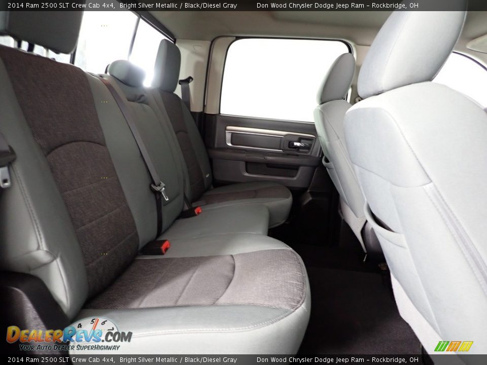 2014 Ram 2500 SLT Crew Cab 4x4 Bright Silver Metallic / Black/Diesel Gray Photo #34