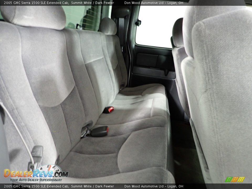 2005 GMC Sierra 1500 SLE Extended Cab Summit White / Dark Pewter Photo #33