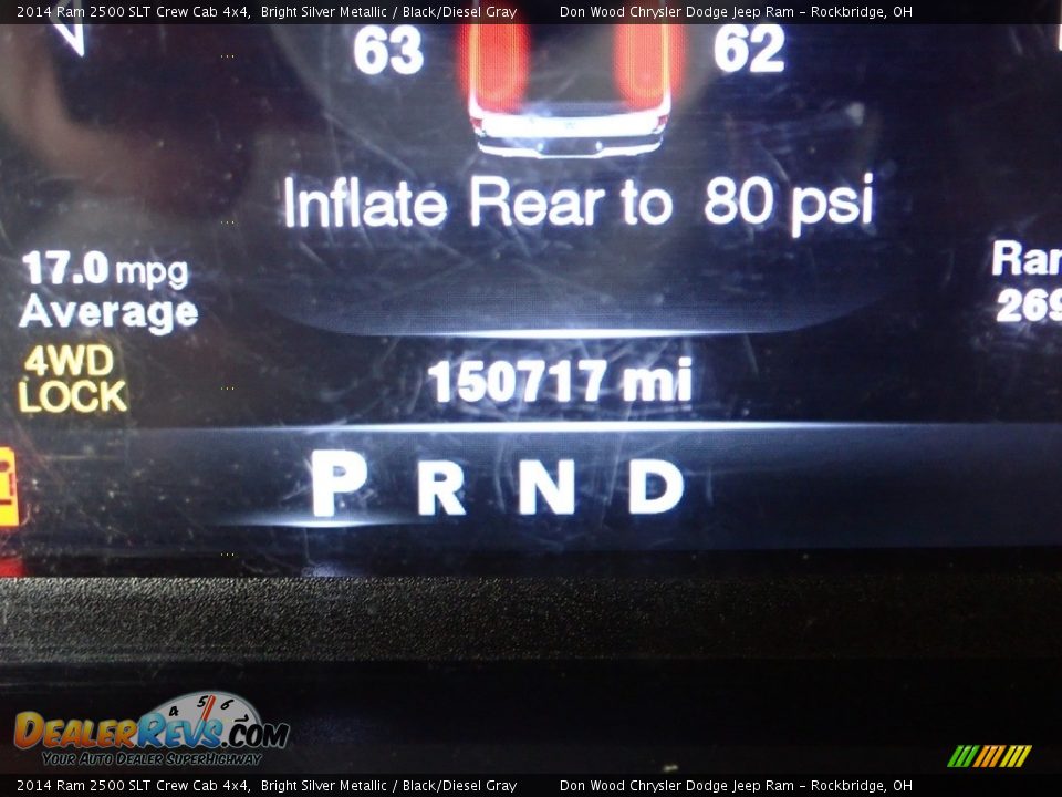 2014 Ram 2500 SLT Crew Cab 4x4 Bright Silver Metallic / Black/Diesel Gray Photo #35