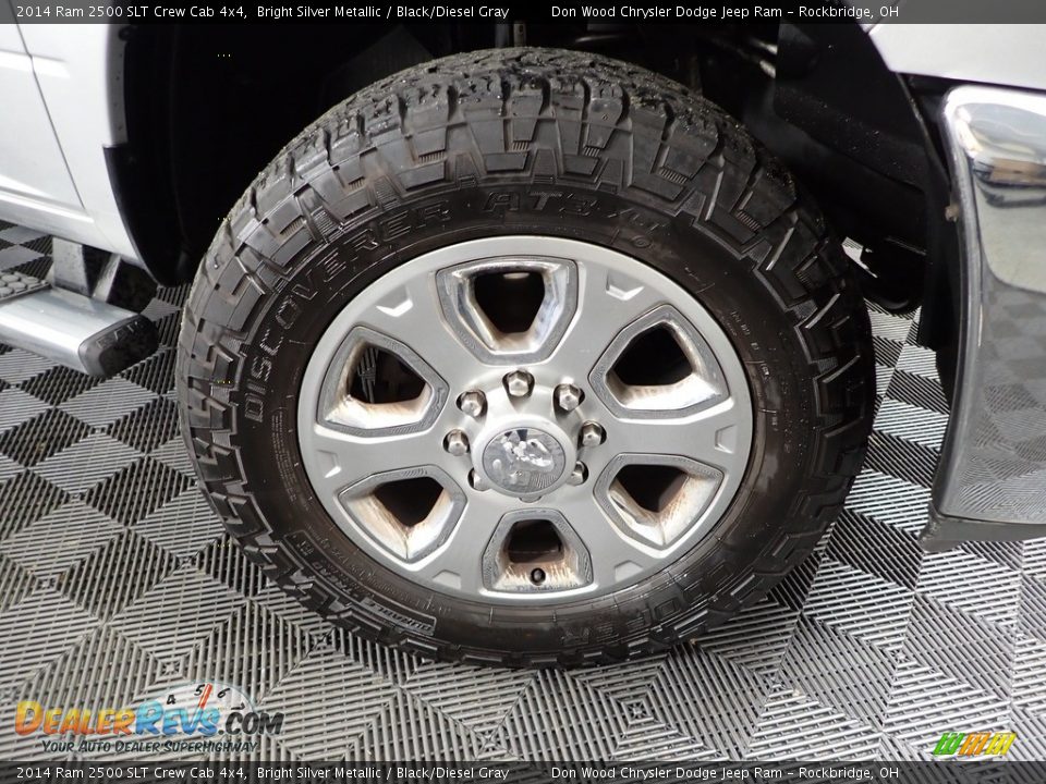 2014 Ram 2500 SLT Crew Cab 4x4 Bright Silver Metallic / Black/Diesel Gray Photo #36