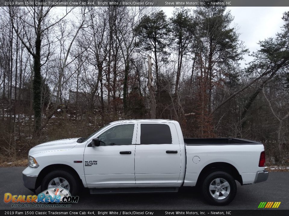 2019 Ram 1500 Classic Tradesman Crew Cab 4x4 Bright White / Black/Diesel Gray Photo #1