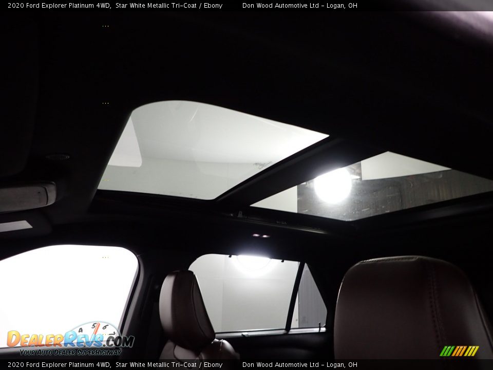 2020 Ford Explorer Platinum 4WD Star White Metallic Tri-Coat / Ebony Photo #3
