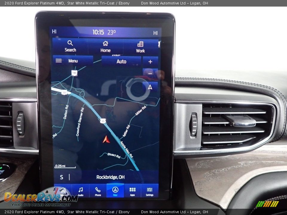 2020 Ford Explorer Platinum 4WD Star White Metallic Tri-Coat / Ebony Photo #4