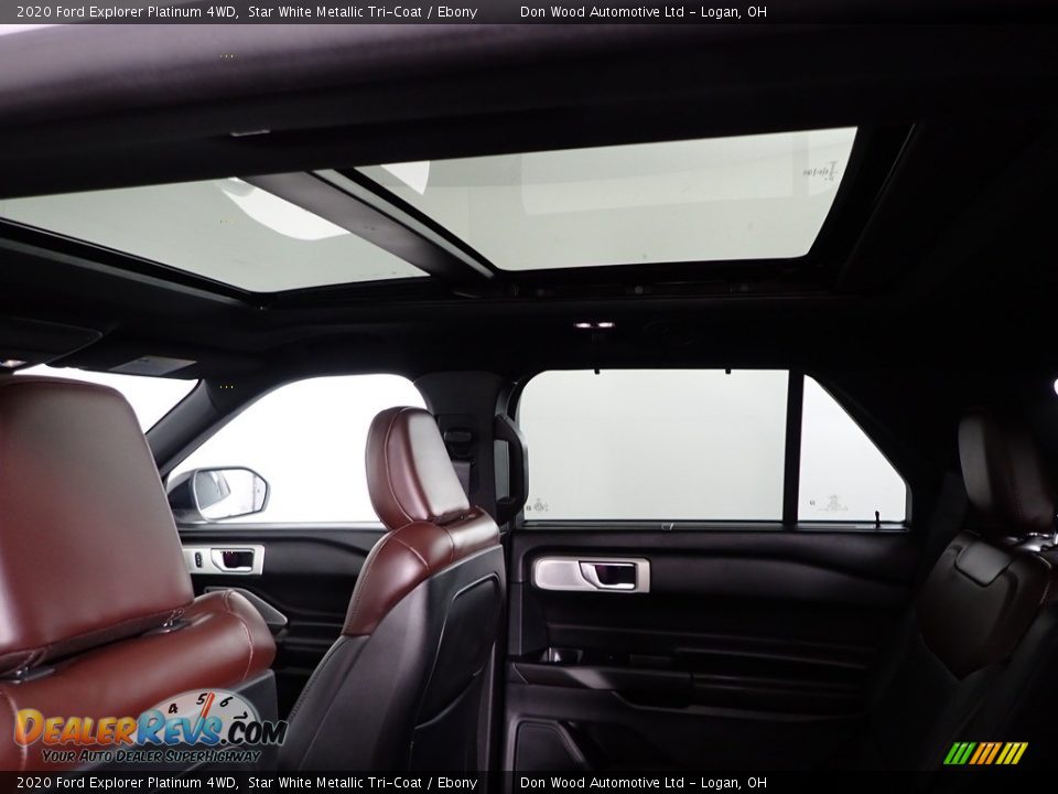 2020 Ford Explorer Platinum 4WD Star White Metallic Tri-Coat / Ebony Photo #6