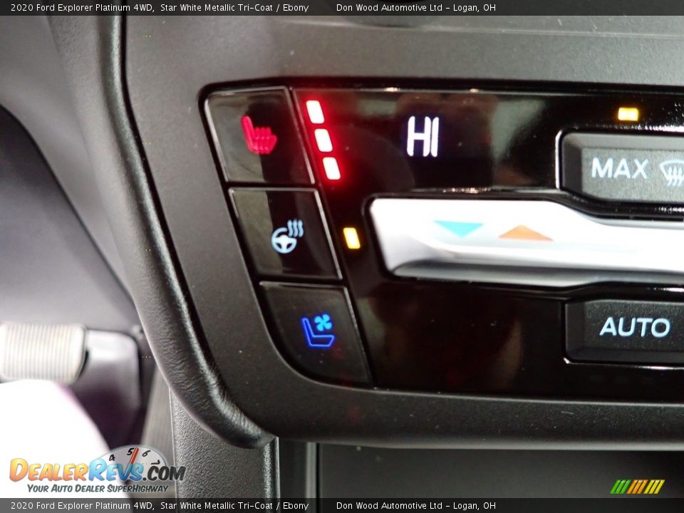 2020 Ford Explorer Platinum 4WD Star White Metallic Tri-Coat / Ebony Photo #7