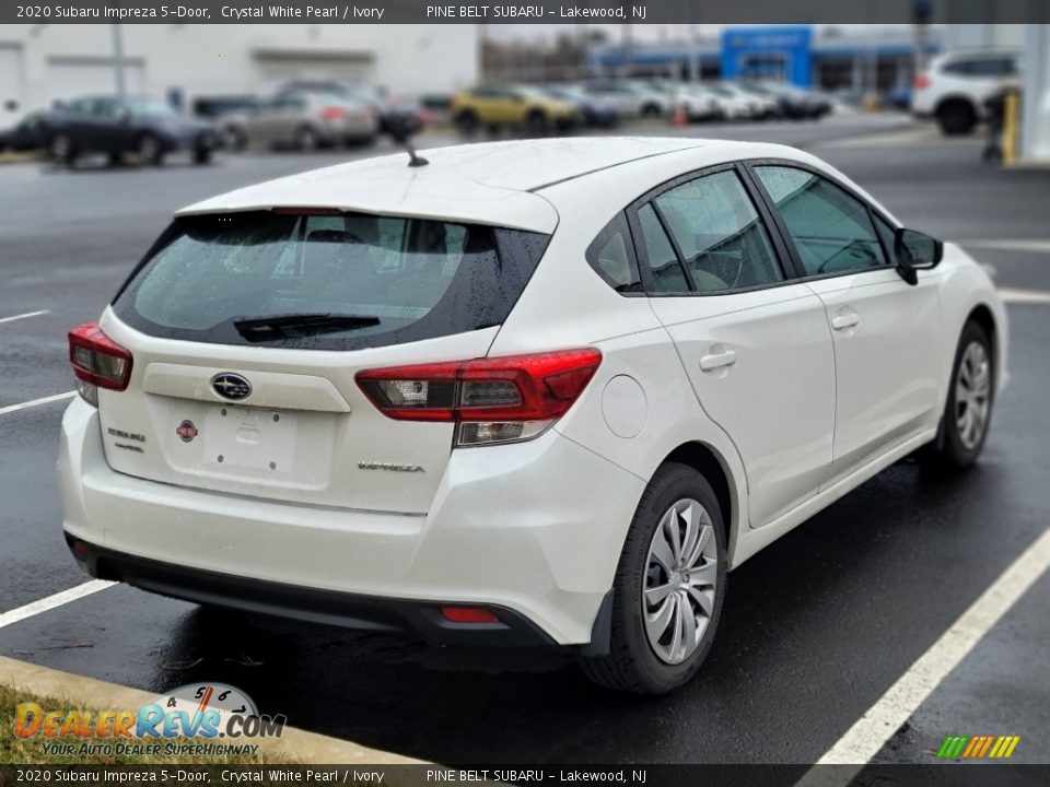 2020 Subaru Impreza 5-Door Crystal White Pearl / Ivory Photo #3