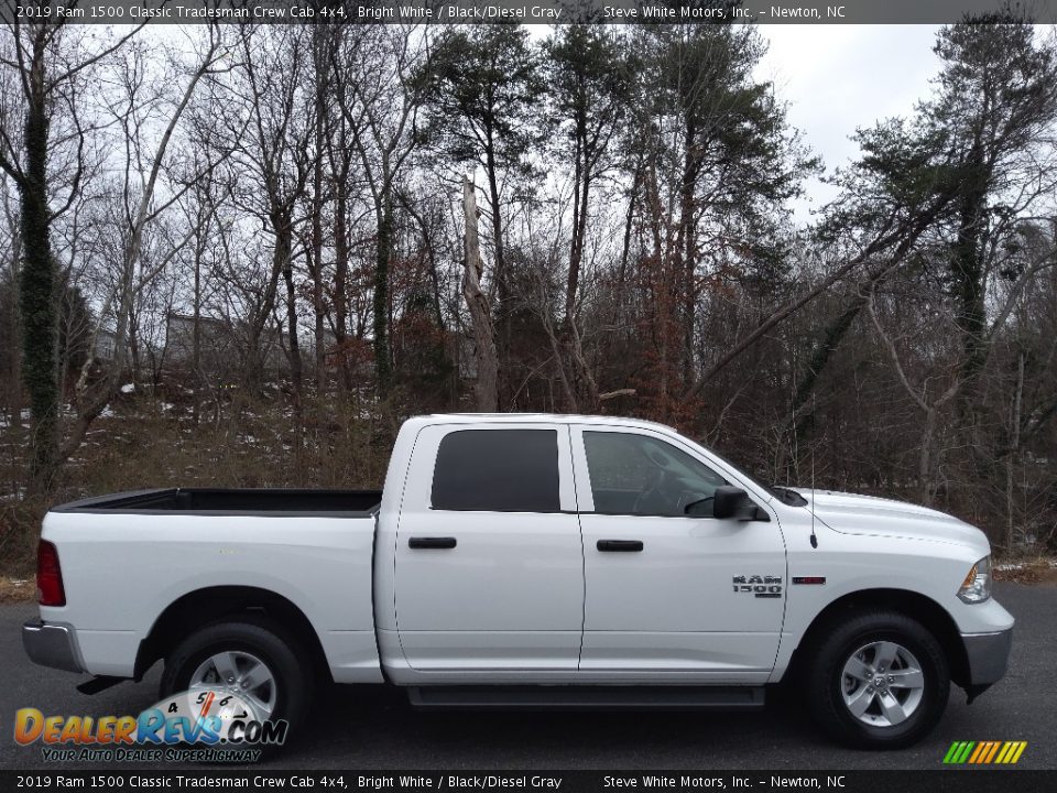 2019 Ram 1500 Classic Tradesman Crew Cab 4x4 Bright White / Black/Diesel Gray Photo #6