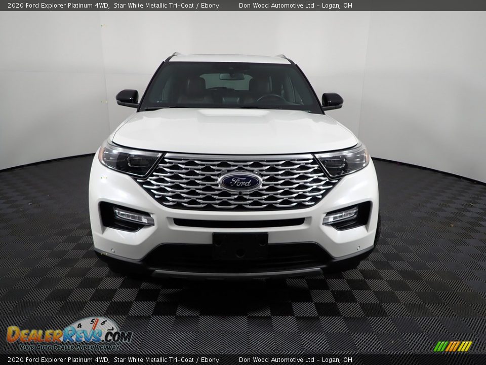 2020 Ford Explorer Platinum 4WD Star White Metallic Tri-Coat / Ebony Photo #10