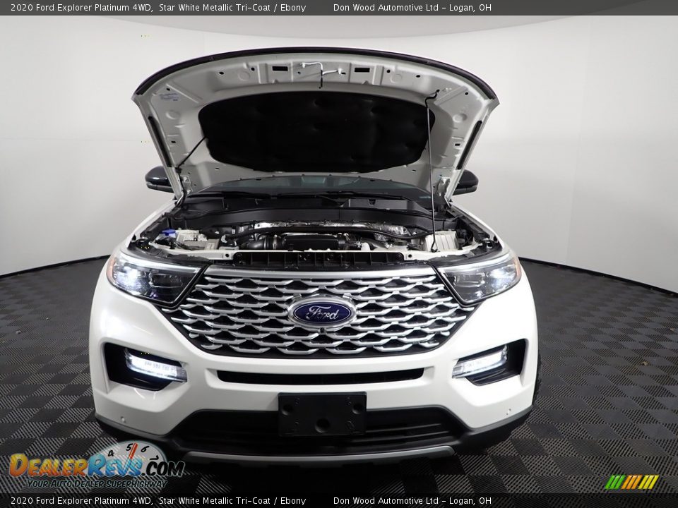 2020 Ford Explorer Platinum 4WD Star White Metallic Tri-Coat / Ebony Photo #11