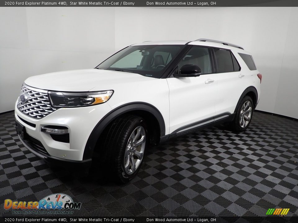 2020 Ford Explorer Platinum 4WD Star White Metallic Tri-Coat / Ebony Photo #13
