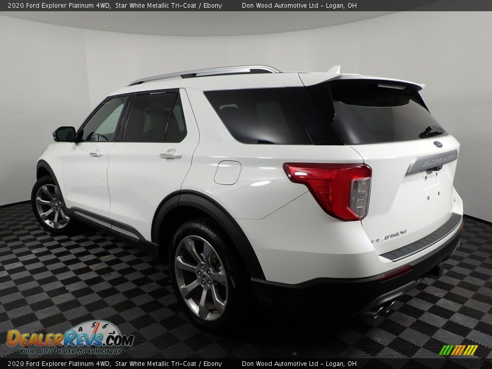 2020 Ford Explorer Platinum 4WD Star White Metallic Tri-Coat / Ebony Photo #14