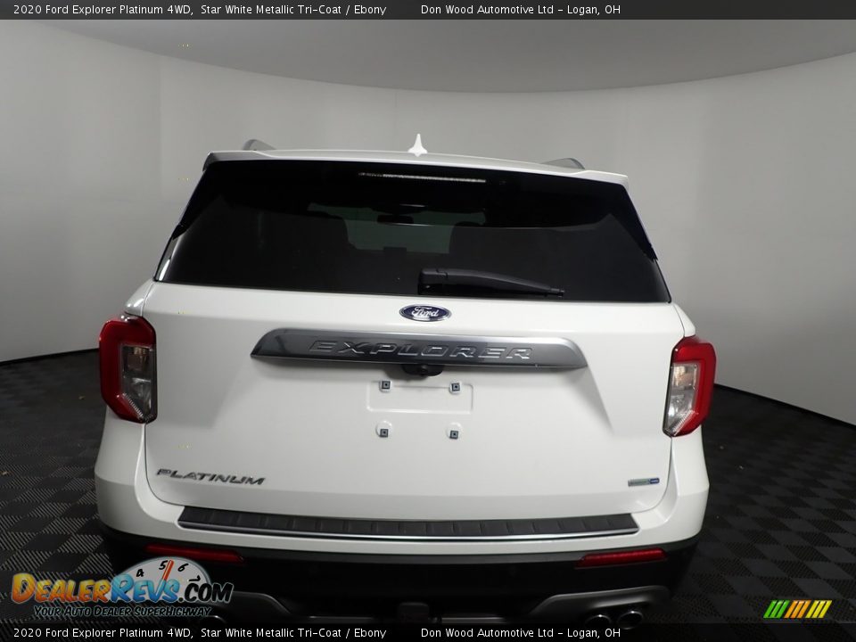 2020 Ford Explorer Platinum 4WD Star White Metallic Tri-Coat / Ebony Photo #15
