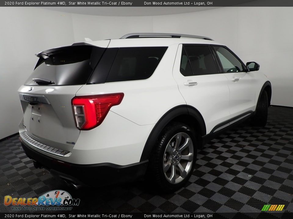 2020 Ford Explorer Platinum 4WD Star White Metallic Tri-Coat / Ebony Photo #18