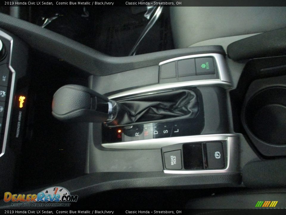2019 Honda Civic LX Sedan Cosmic Blue Metallic / Black/Ivory Photo #33