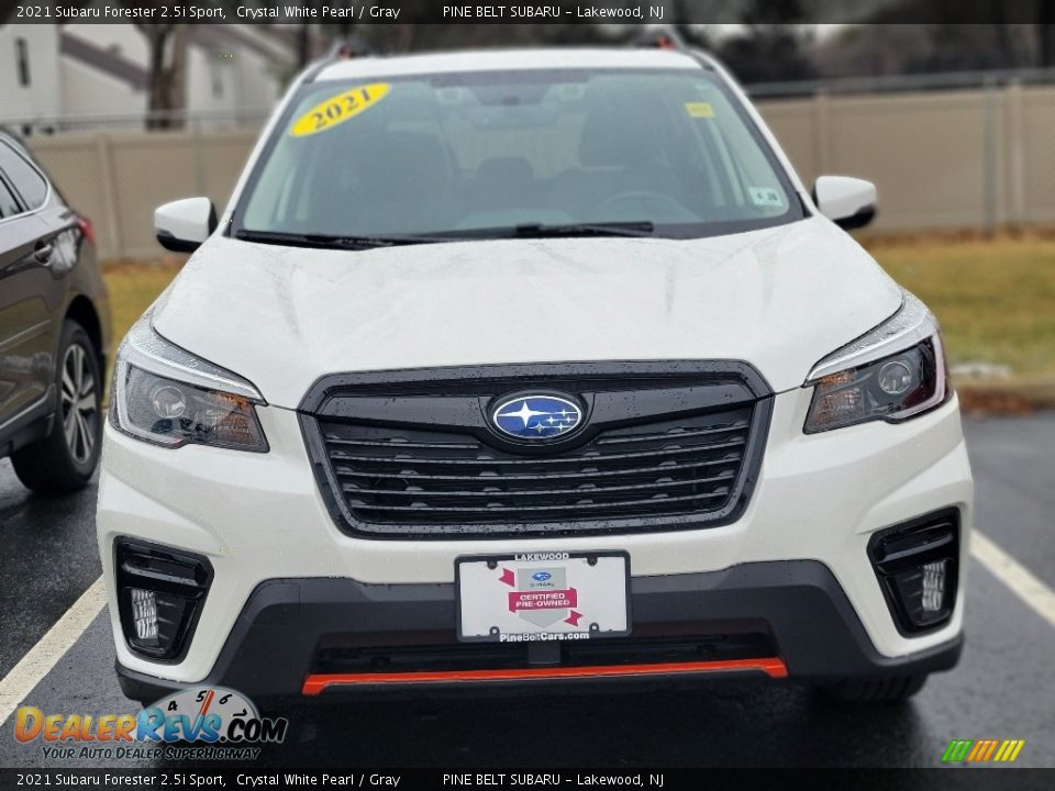 2021 Subaru Forester 2.5i Sport Crystal White Pearl / Gray Photo #2