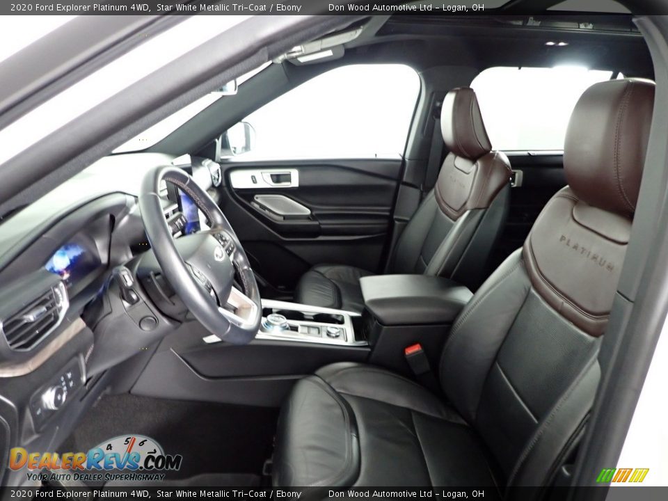 2020 Ford Explorer Platinum 4WD Star White Metallic Tri-Coat / Ebony Photo #22