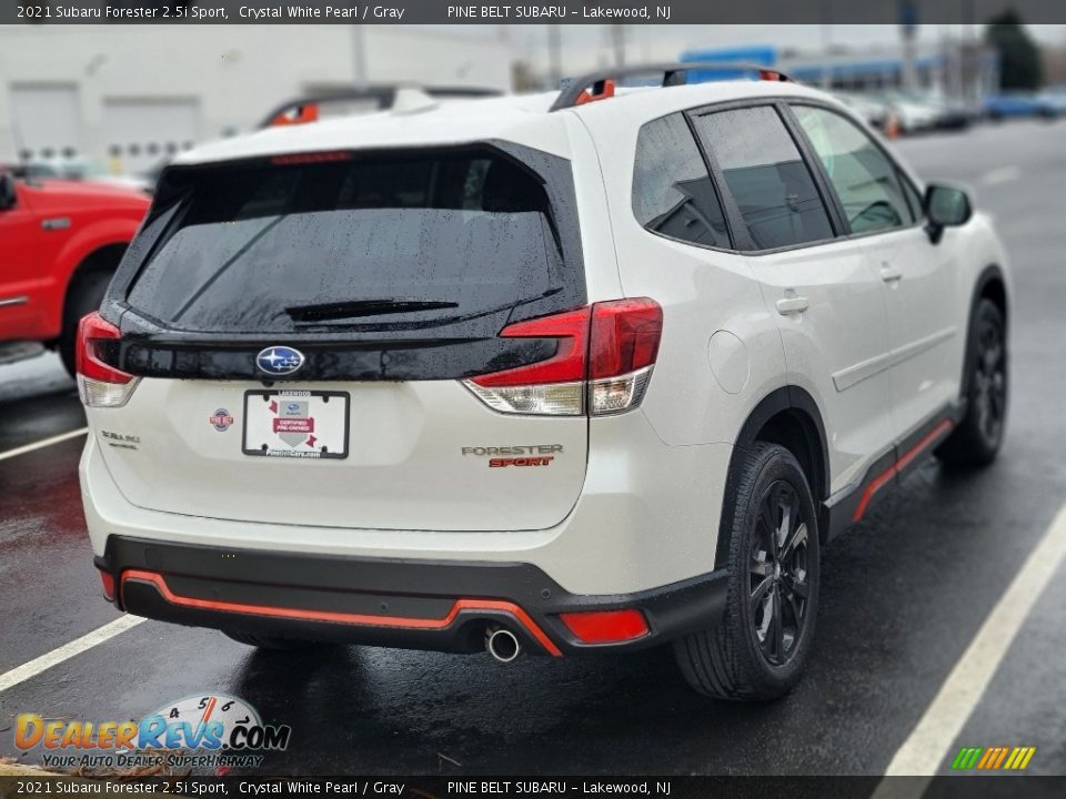 2021 Subaru Forester 2.5i Sport Crystal White Pearl / Gray Photo #3