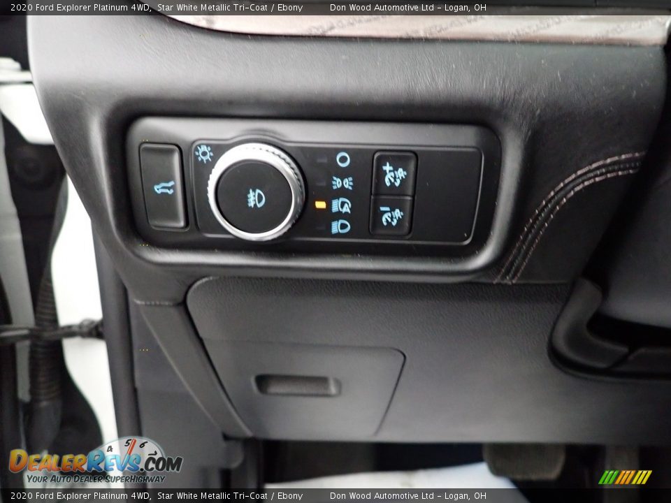 2020 Ford Explorer Platinum 4WD Star White Metallic Tri-Coat / Ebony Photo #23