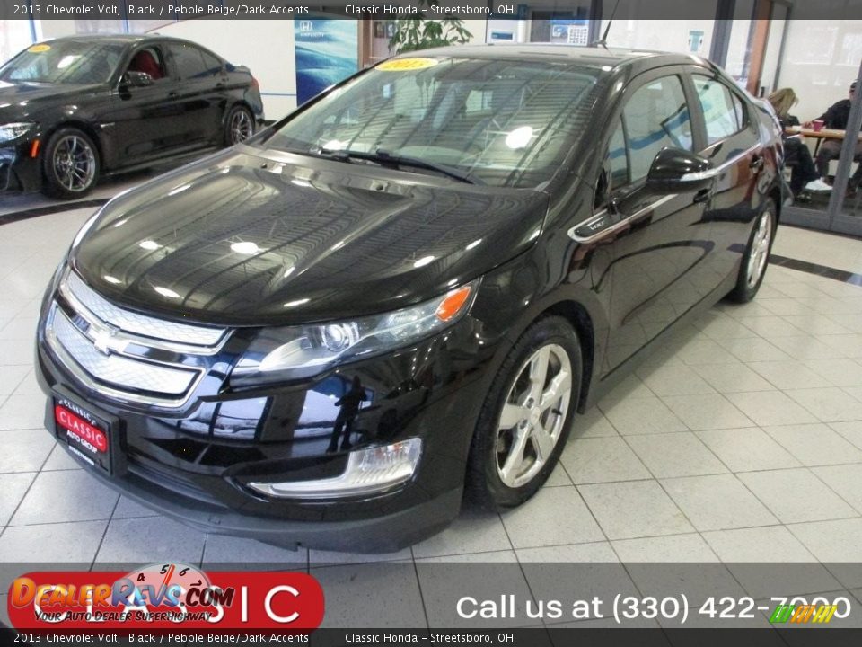 2013 Chevrolet Volt Black / Pebble Beige/Dark Accents Photo #1