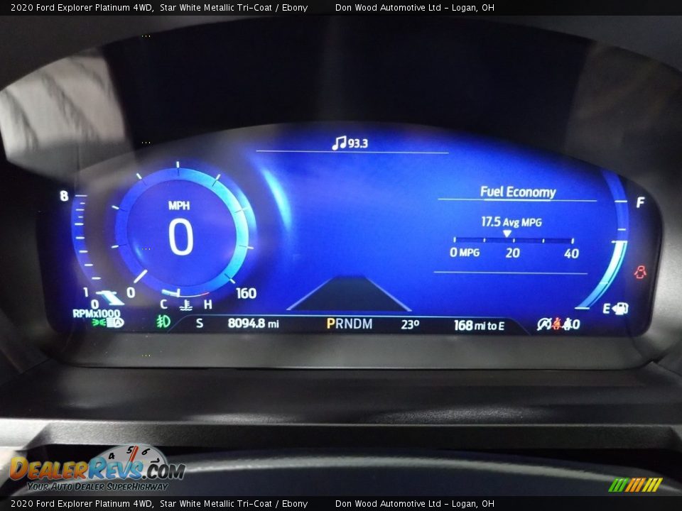 2020 Ford Explorer Platinum 4WD Star White Metallic Tri-Coat / Ebony Photo #26