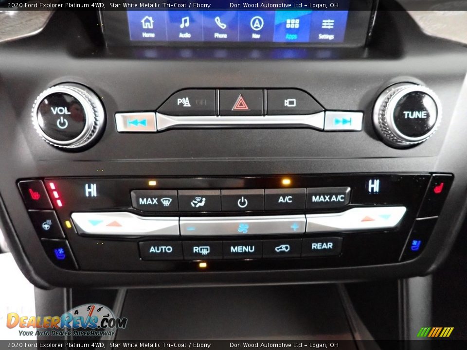 2020 Ford Explorer Platinum 4WD Star White Metallic Tri-Coat / Ebony Photo #27