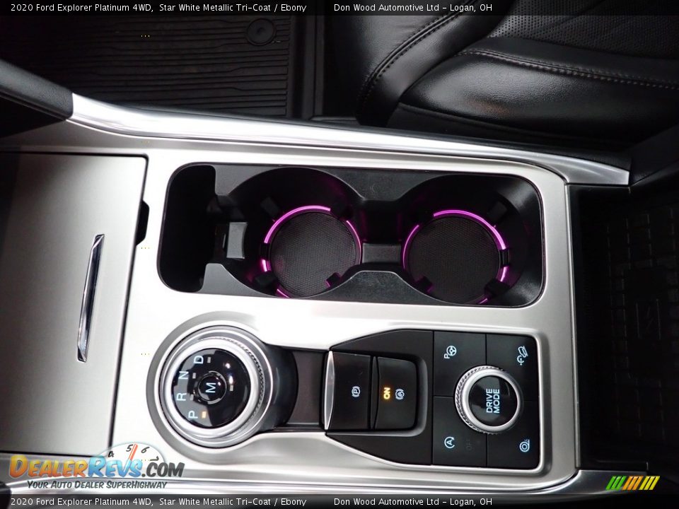 2020 Ford Explorer Platinum 4WD Star White Metallic Tri-Coat / Ebony Photo #28
