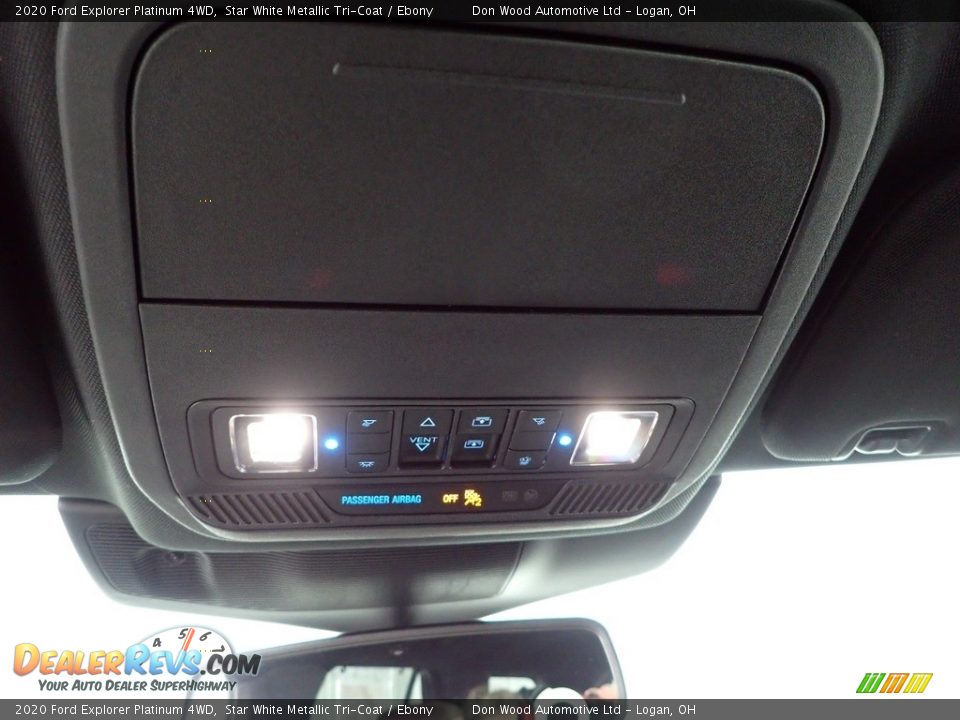 2020 Ford Explorer Platinum 4WD Star White Metallic Tri-Coat / Ebony Photo #30