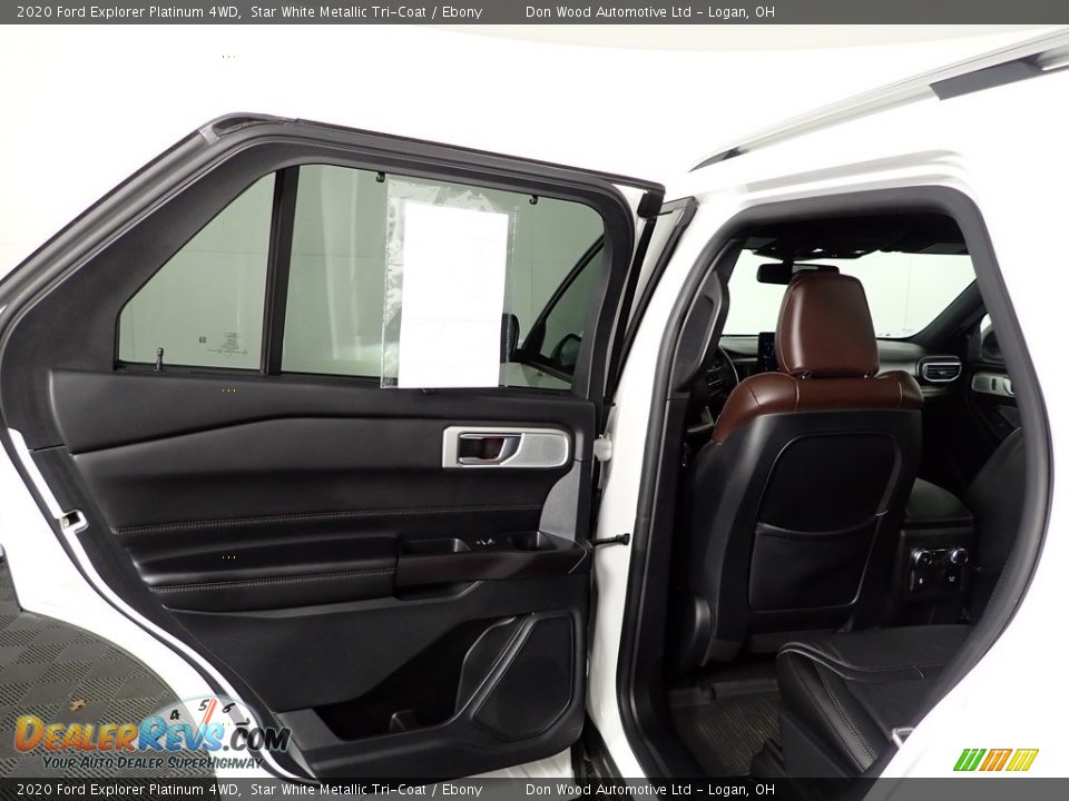 2020 Ford Explorer Platinum 4WD Star White Metallic Tri-Coat / Ebony Photo #31