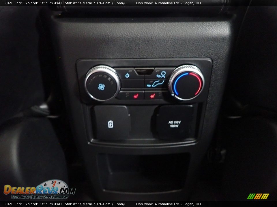 2020 Ford Explorer Platinum 4WD Star White Metallic Tri-Coat / Ebony Photo #33