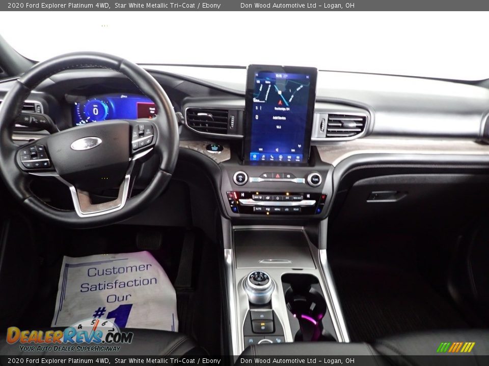 2020 Ford Explorer Platinum 4WD Star White Metallic Tri-Coat / Ebony Photo #34