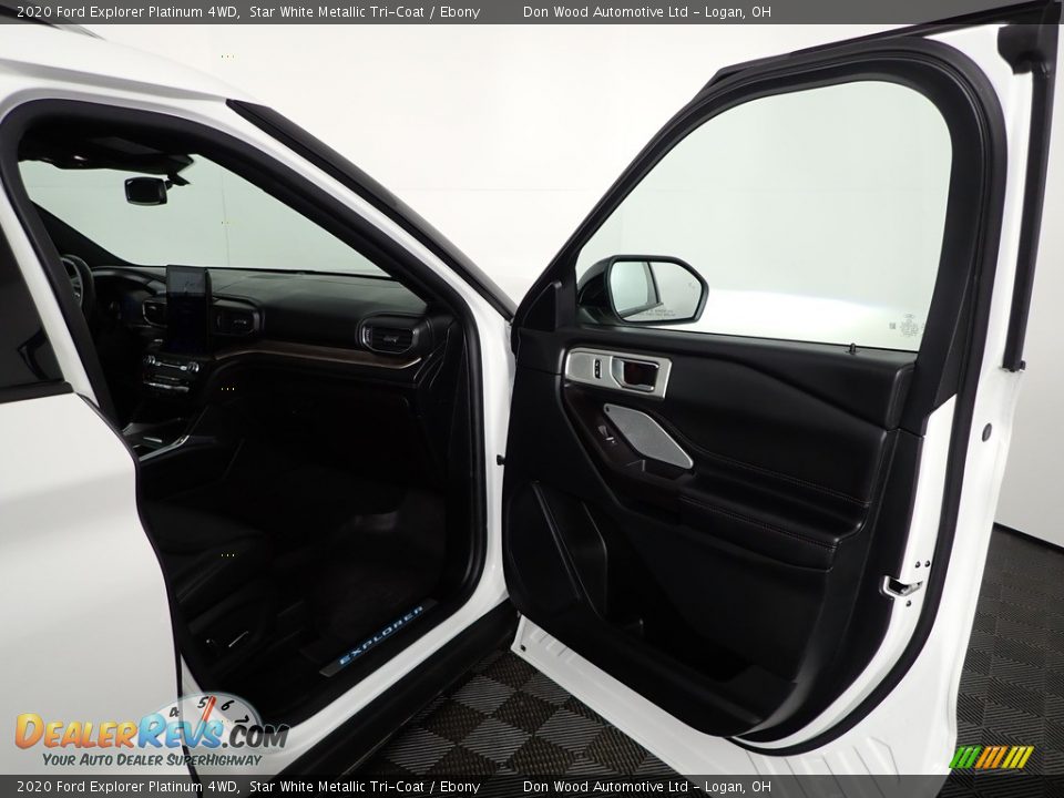 2020 Ford Explorer Platinum 4WD Star White Metallic Tri-Coat / Ebony Photo #36