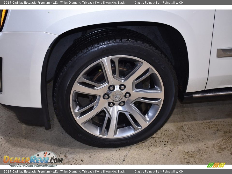 2015 Cadillac Escalade Premium 4WD White Diamond Tricoat / Kona Brown/Jet Black Photo #5
