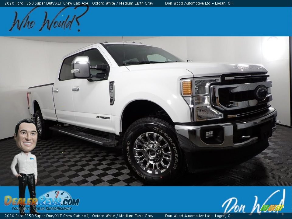 2020 Ford F350 Super Duty XLT Crew Cab 4x4 Oxford White / Medium Earth Gray Photo #1