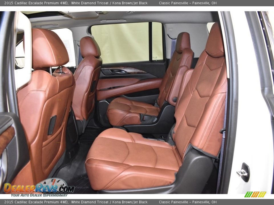 2015 Cadillac Escalade Premium 4WD White Diamond Tricoat / Kona Brown/Jet Black Photo #8