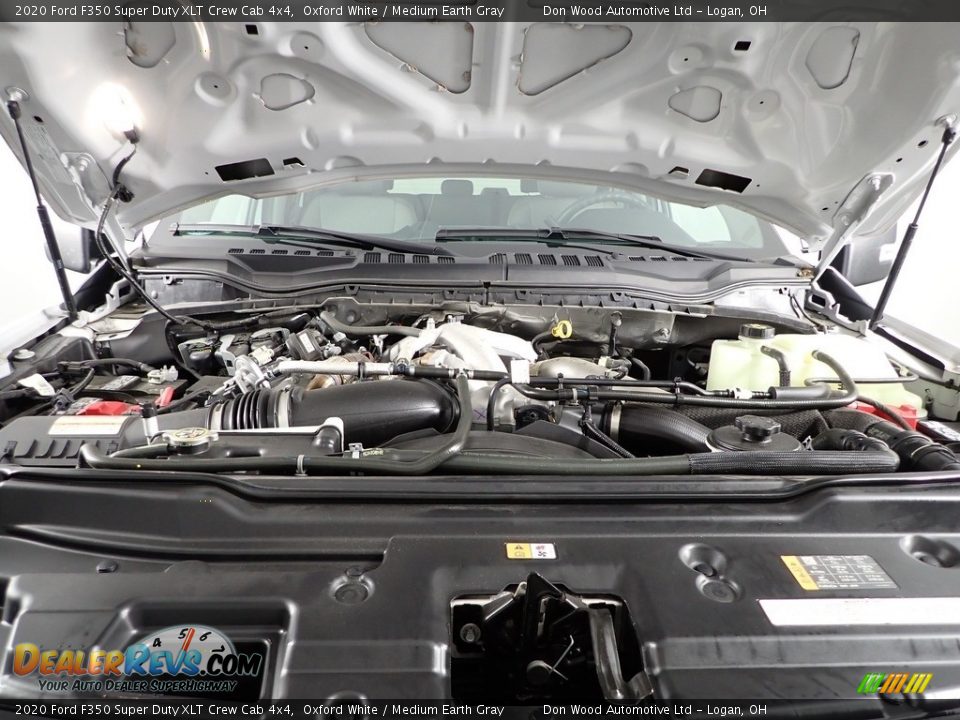 2020 Ford F350 Super Duty XLT Crew Cab 4x4 Oxford White / Medium Earth Gray Photo #7
