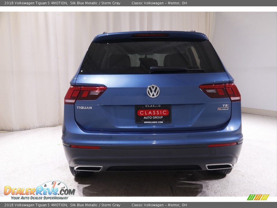 2018 Volkswagen Tiguan S 4MOTION Silk Blue Metallic / Storm Gray Photo #16