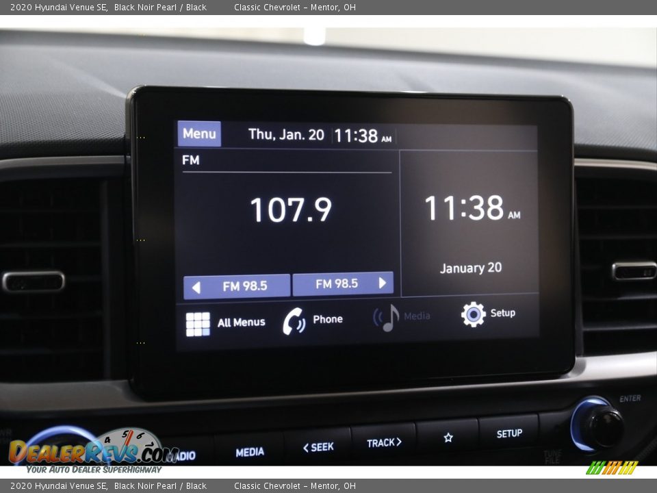 2020 Hyundai Venue SE Black Noir Pearl / Black Photo #10