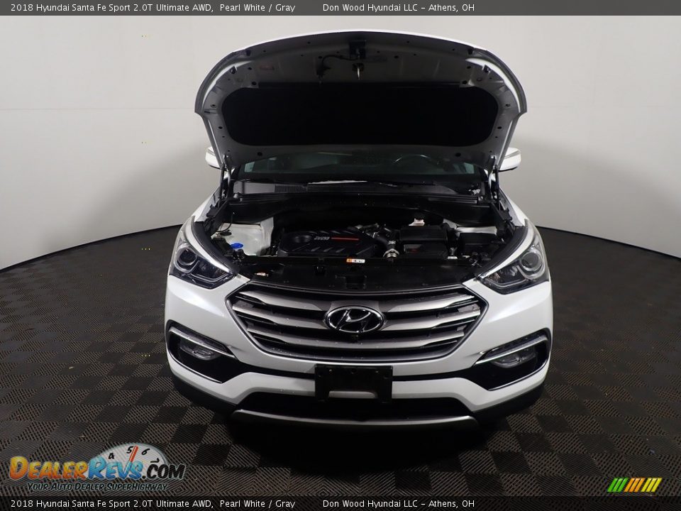 2018 Hyundai Santa Fe Sport 2.0T Ultimate AWD Pearl White / Gray Photo #9