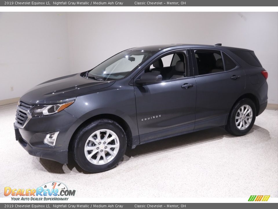 2019 Chevrolet Equinox LS Nightfall Gray Metallic / Medium Ash Gray Photo #3