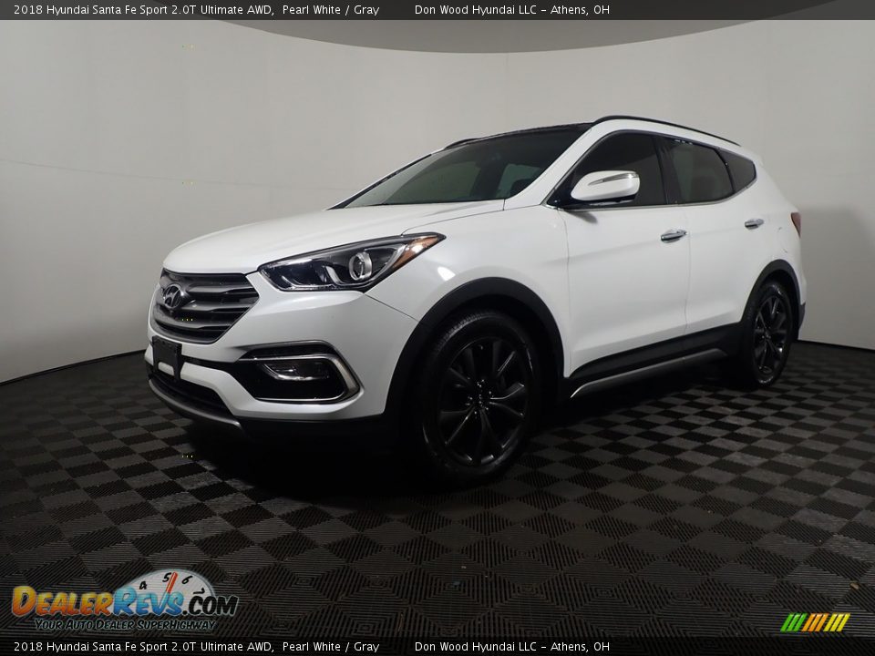 2018 Hyundai Santa Fe Sport 2.0T Ultimate AWD Pearl White / Gray Photo #11