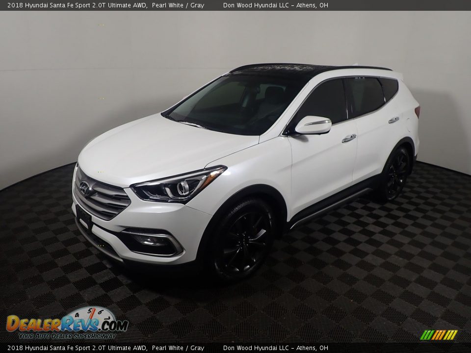 2018 Hyundai Santa Fe Sport 2.0T Ultimate AWD Pearl White / Gray Photo #12